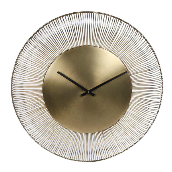 Canora Grey Alahni Metal Wall Clock Wayfair.co.uk